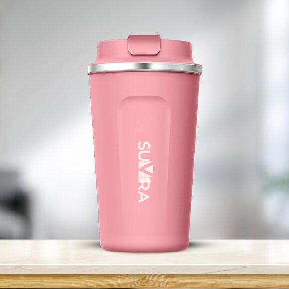 SUVIRA  Digital Smart Coffee Travel Mug, Stainless Steel - Picture 8 of 8